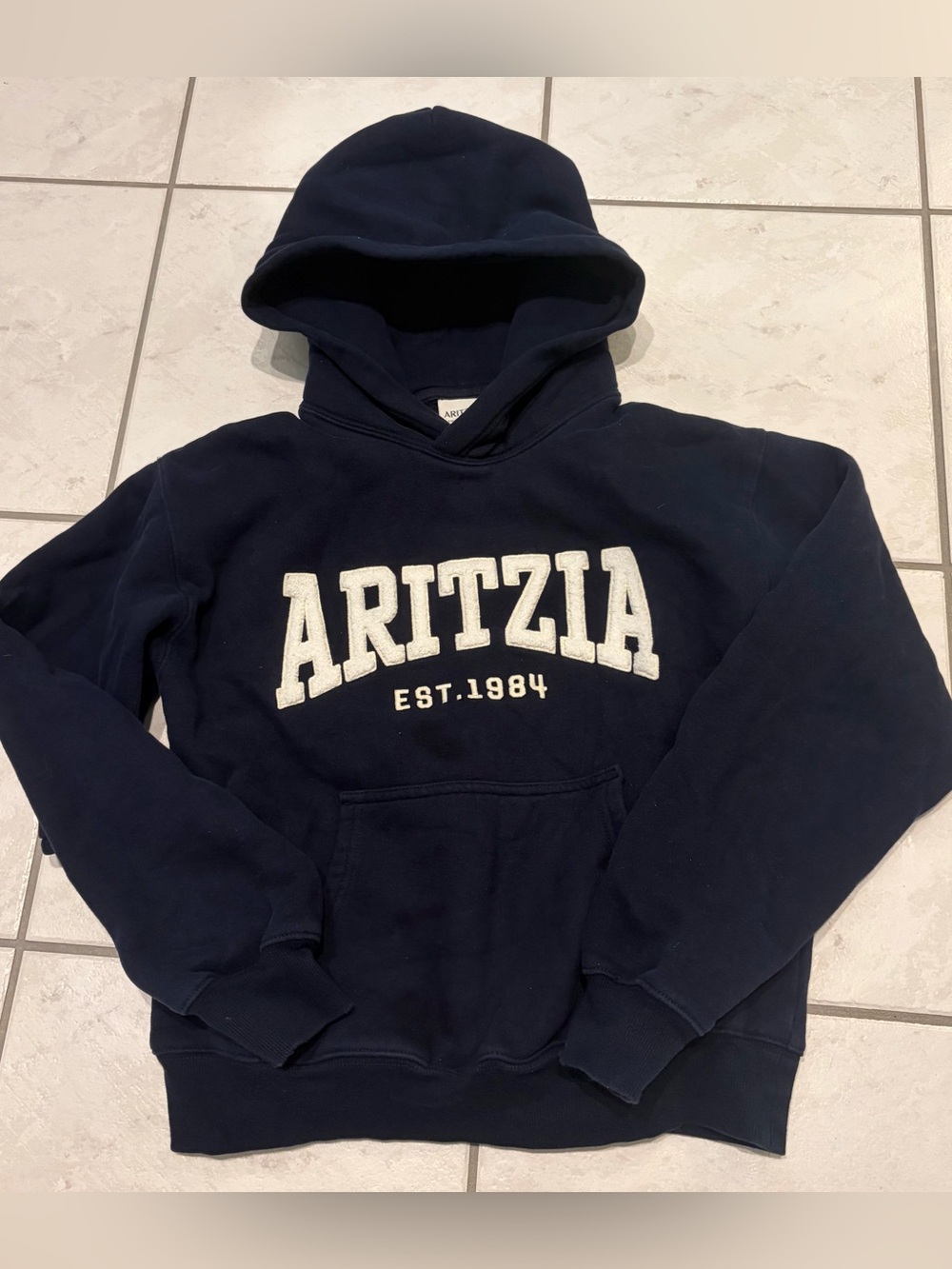 Aritzia navy blue hoodie